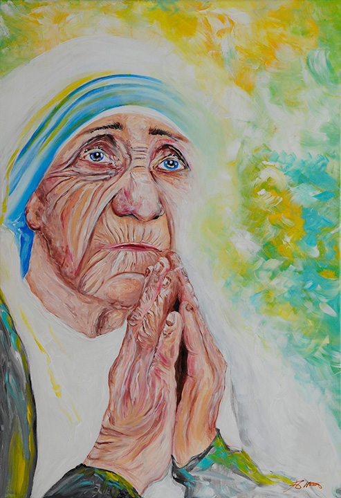 Mutter Teresa, Spende an die Ordensschwestern des ehemaligen Klosters in Esthal.